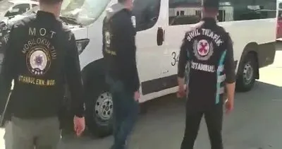 Bir kolu olmayan servis sürücüsü, polisleri şoke etti | Video