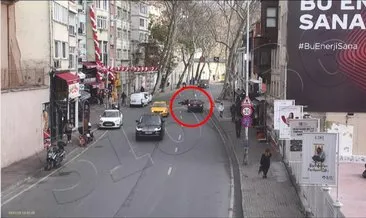 Beşiktaş’ta dehşet anları! Vicdansız sürücü gence çarpıp böyle kaçtı