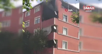 İstanbul Kartal’da 4 katlı binanın üçüncü katında yangın: Kombi patladı! | Video