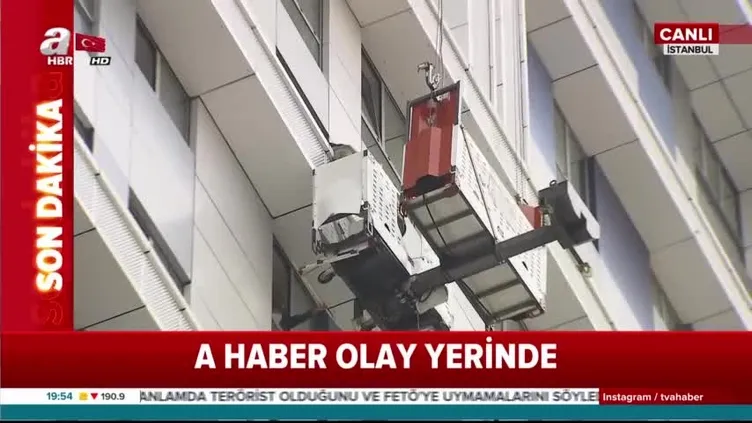 Canlı yayında kurtarılma anı!