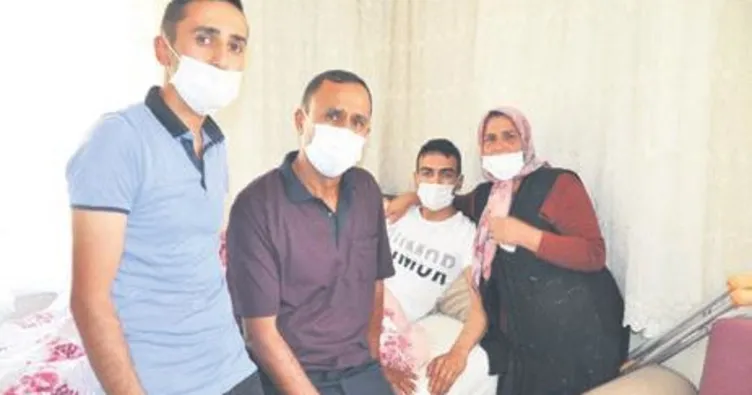 Kahraman gazi, baba ocağına geldi