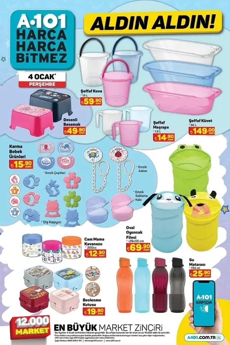A101 AKTÜEL KATALOĞU 4 OCAK: Yeni yılın ilk indirimleri sayfa sayfa yayında! Bu Perşembe A101 aktüel ürünler kataloğunda neler var?