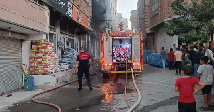 Eyyübiye’de iş yerinde korkutan yangın