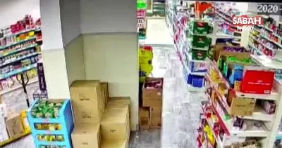 Süpermarketlere dadanan silahlı soyguncular pes dedirtti | Video