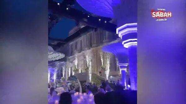 Hacı Sabancı ve Nazlı Kayı’nın düğünü Çırağan Sarayı’nda gerçekleşti! İşte ünlü çiftin ilk dansı | Video