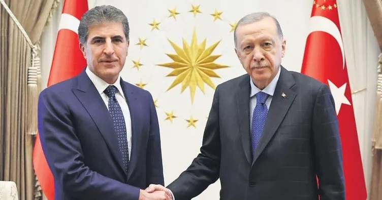 Başkan Erdoğan Barzani’yi kabul etti