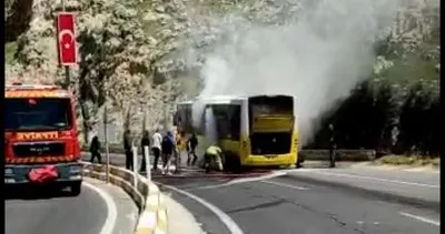 Mardin’de halk otobüsünde yangın çıktı