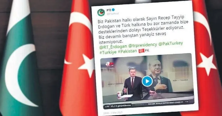 Pakistan’dan Türkçe teşekkür mesajı