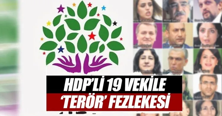 HDP’li 19 vekile ‘terör’ fezlekesi