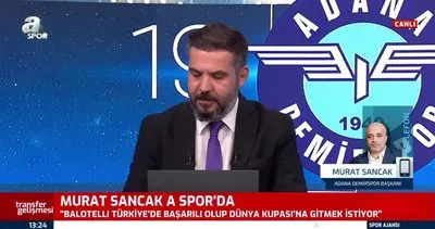 Son dakika! Balotelli, çarşamba günü Adana’ya geliyor! Başkan Murat Sancak açıkladı
