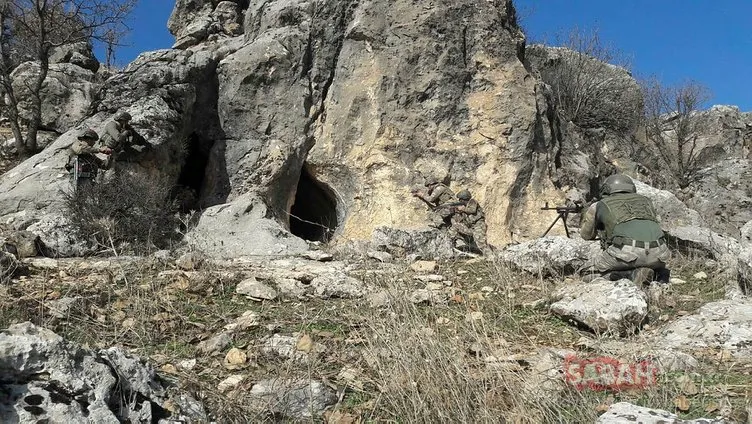 PKK terör örgütüne ait 2 sığınak ve çok sayıda malzeme imha edildi