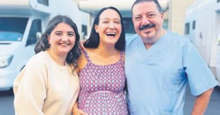 Doğum anını bir kez daha yaşadı