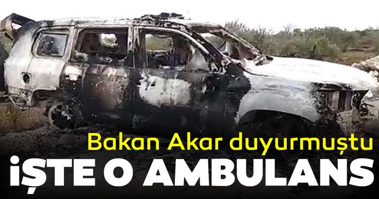 Milli Savunma Bakanı Hulusi Akar duyurmuştu... İşte o ambulans
