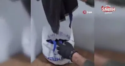 Şüphe üzerine durdurulan şahsın çantasından 1 buçuk kilo uyuşturucu çıktı | Video