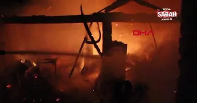 Bolu’da köyde yangın; 2 ahır, samanlık ve garaj yandı