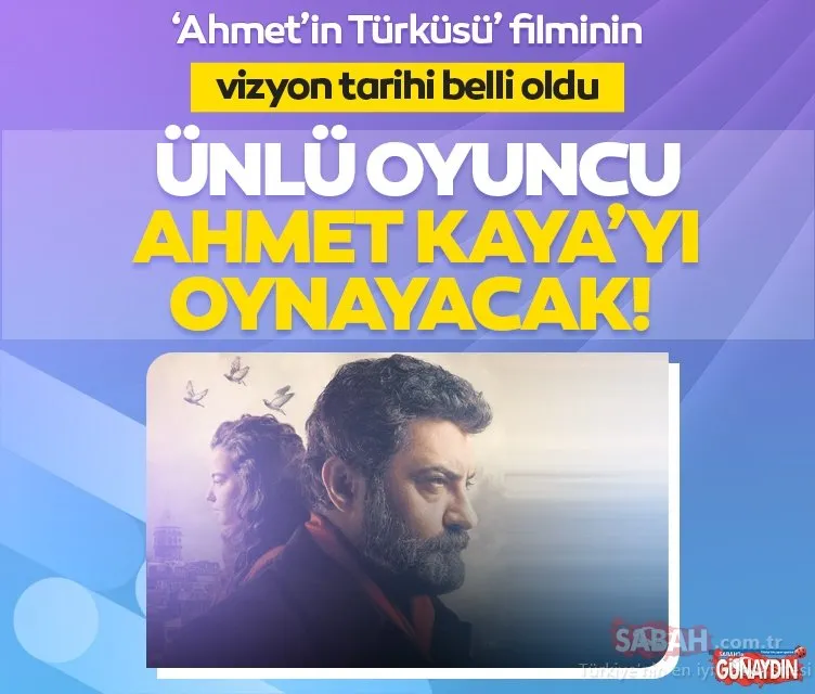 Ünlü oyuncu Ahmet Kaya’yı canlandıracak! ‘Ahmet’in Türküsü’ filminin vizyon tarihi belli oldu