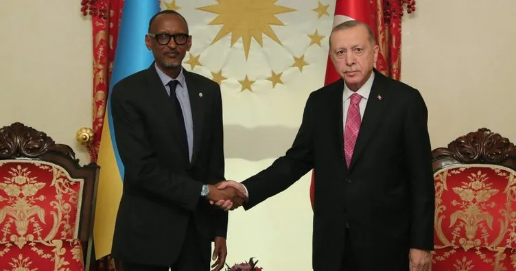 Başkan Erdoğan, Ruanda Cumhurbaşkanı Kagame ile bir araya geldi.