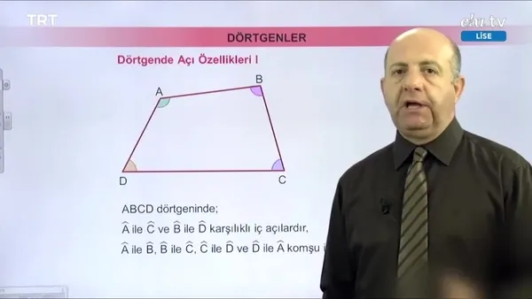 Eba Tv 10 Sinif Matematik Konu Dortgende Aci Videosunu Izle