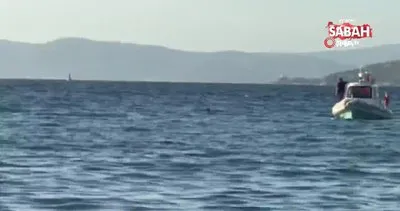 Hesabı ödememek için denize atlayan şahıs yüzerek Yunan adasına doğru kaçmaya çalıştı | Video