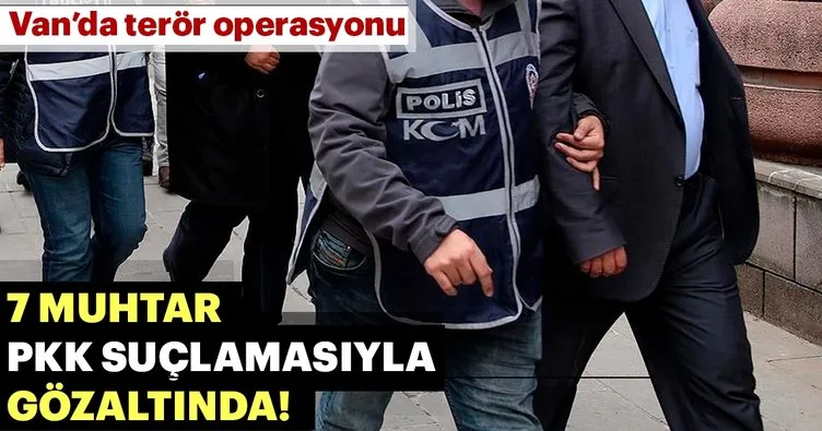 7 muhtar PKK suçlamasıyla gözaltında!