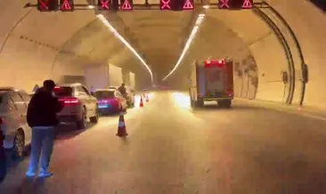 Kocaeli’de Kuzey Marmara Otoyolu’nda TIR’da yangın çıktı