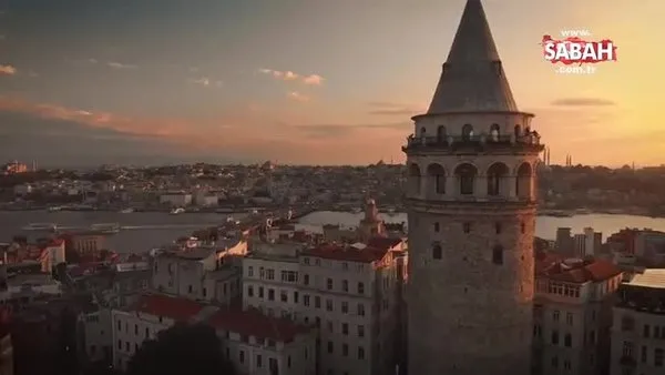 Ayasofya Camii semalarında ve Galata Kulesi'nde 'fetih' şöleni | Video