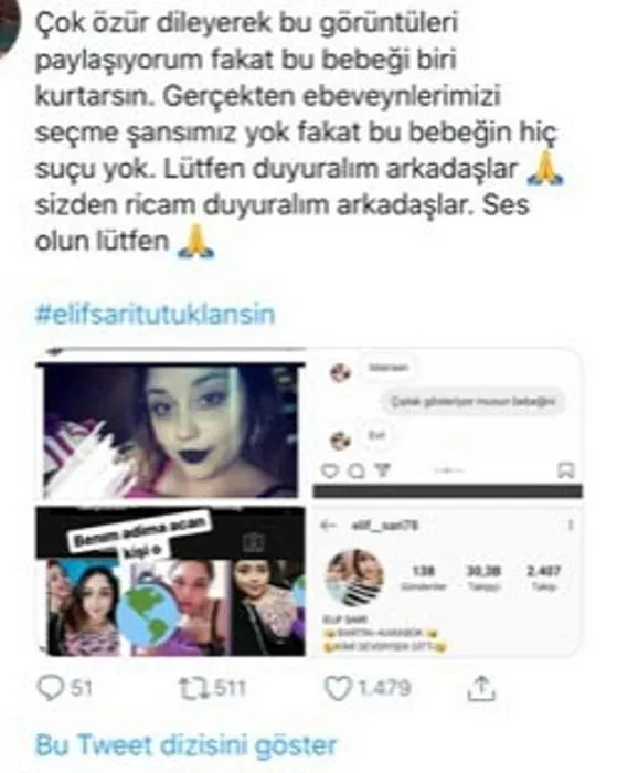 Sosyal medyada ahlaksız paylaşımlar yapan Elif Sarı hakkında soruşturma başlatıldı