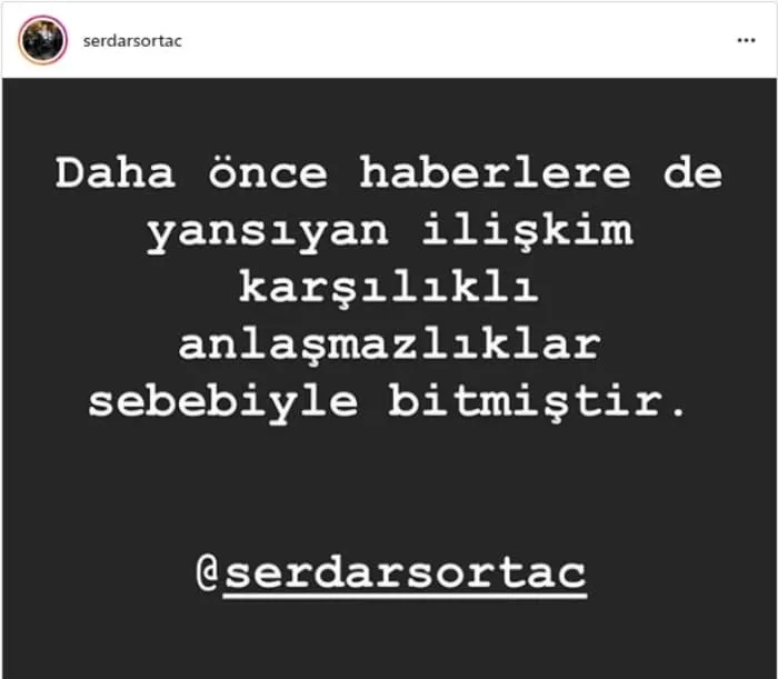 Serdar Ortaç ve Seçil Gür aşkı kısa sürdü!