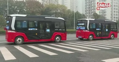 Çin’de sürücüsüz 3 otobüs testlere başladı | Video