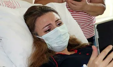Eskişehir’de hamileyken koronavirüse yakalanan kadın bebeği İpek’i ilk kez tabletten gördü