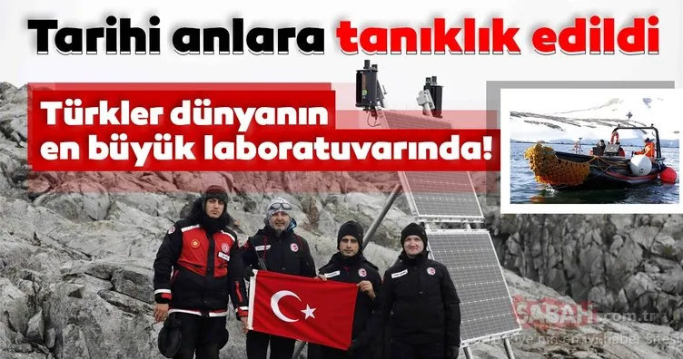 Türkler dünyanın en büyük laboratuvarında! Tarihi anlara tanıklık edildi