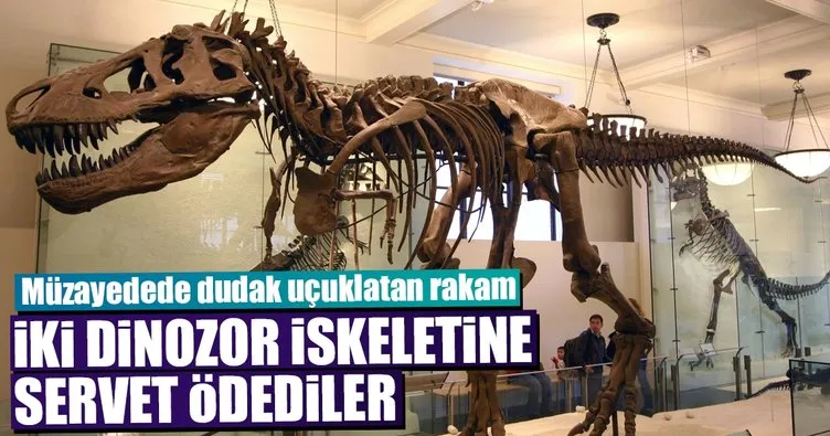 İki dinozor iskeletine 3 milyon euro
