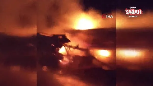 Suriye'de 2 akaryakıt tankeri çarpıştı: 1 ölü, 3 yaralı | Video
