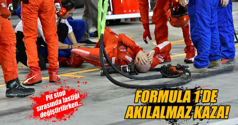 Raikkonen mekanikerin bacağını kırdı!