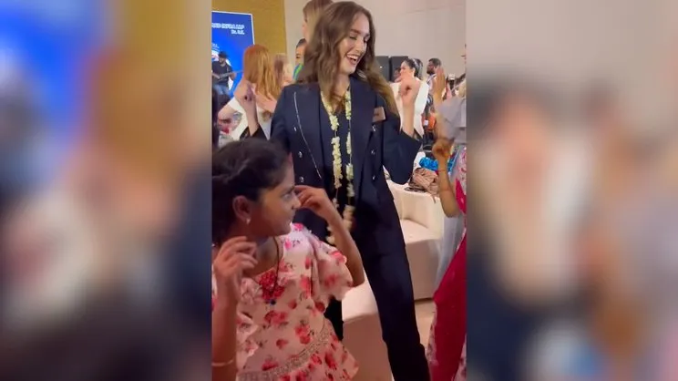 İdil Bilgen Miss World'de çeyrek finale yükselmişti! Hint dansıyla sosyal medyayı salladı | Video