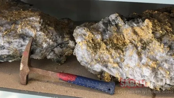 Altın kayalar bulundu!