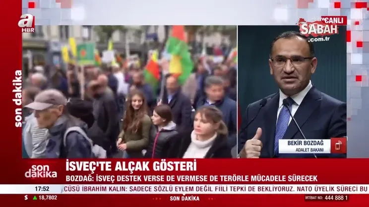 İsveç'te alçak gösteri! Adalet Bakanı Bekir Bozdağ’dan konuya ilişkin önemli açıklamalar | Video