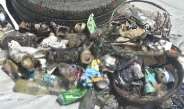 Bodrum’da denizde temizlik: Yarım ton atık çıktı!