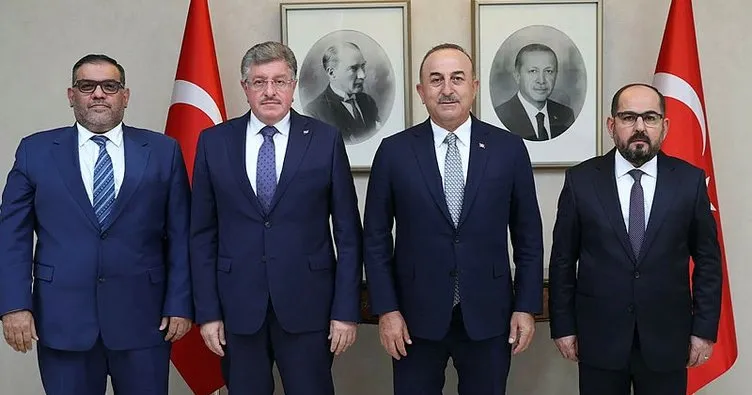 Bakan Çavuşoğlu, Suriye Ulusal Koalisyonu Başkanı ile görüştü