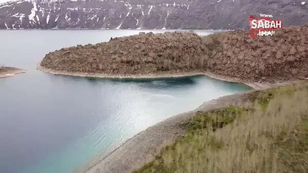 Dünyanın ikinci büyük kraterinde görsel şölen | Video