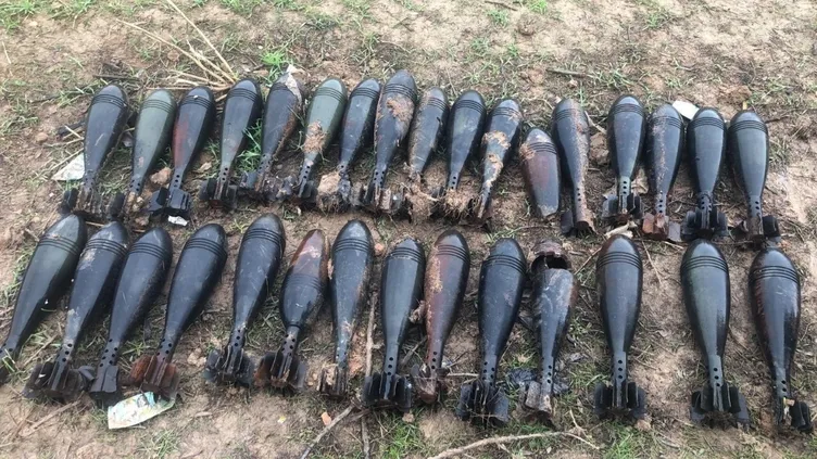 Bakanlık duyurdu! 33 havan mermisi imha edildi