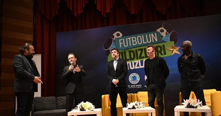 Futbolun Yıldızları Tuzla’da buluşuyor etkinliğinde renkli anlar! Trabzonspor efsanesi Ibrahim Yattara sahnede kolbastı oynadı