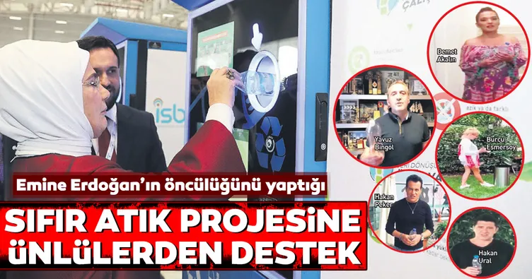 Ünlülerden Sıfır Atık projesine destek