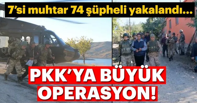 Jandarma’dan PKK’ya büyük operasyon