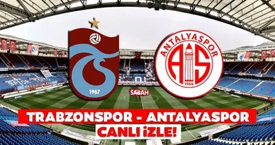 Trabzonspor-Antalyaspor maçı CANLI İZLE! Süper Lig Trabzonspor-Antalyaspor maçı beIN Sports 2 canlı yayın izle