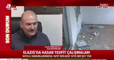Bakan Süleyman Soylu Elazığ depremine ilişkin: Jandarma ekipleri tüm köyleri denetliyor | Video