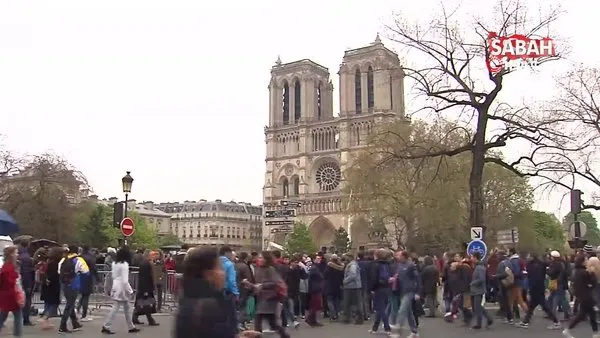 Notre Dame Katedrali, söndürülen yangının ardından ilk kez böyle görüntülendi!