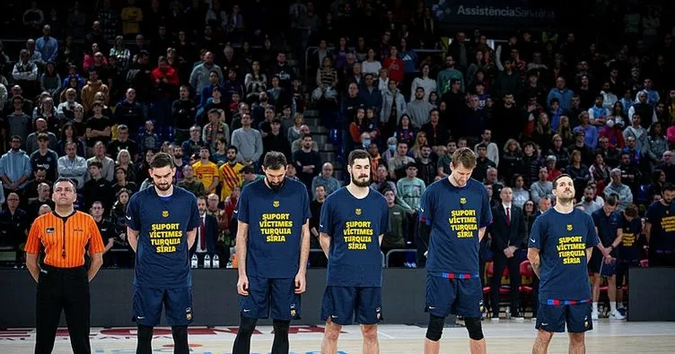 İspanya Basketbol Ligi’nde depremzedeler için saygı duruşu! Barcelona-Breogan...