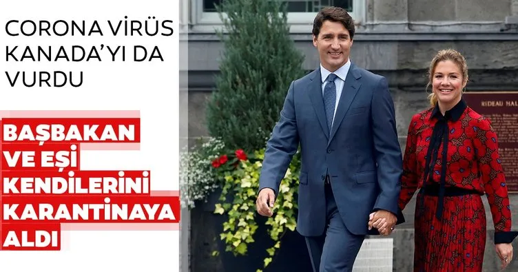 Kanada Başbakanı Trudeau ve eşi corona virüs sebebiyle kendilerini karantinaya aldı