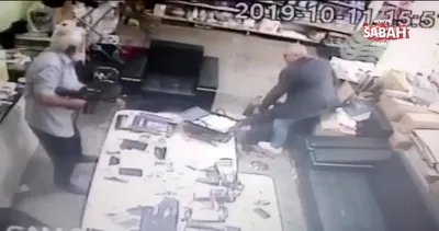 Yağmacıları böyle püskürttü! O anlar kamerada | Video